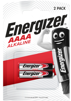 Energizer® Max Alkaline E96 LR61 AAAA Rundzelle 1,5V  2er Blister